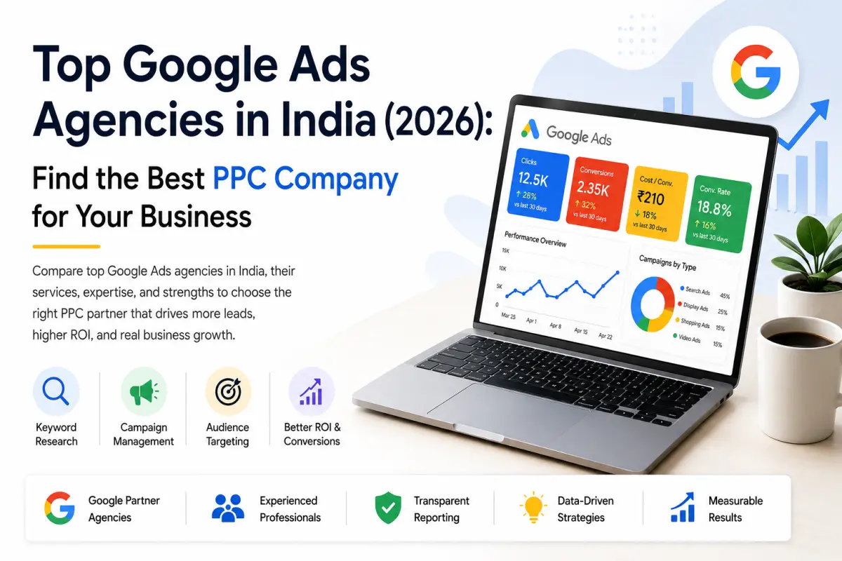 Top Google Ads Agencies in India (2026): Find the Best PPC Company for Your Business